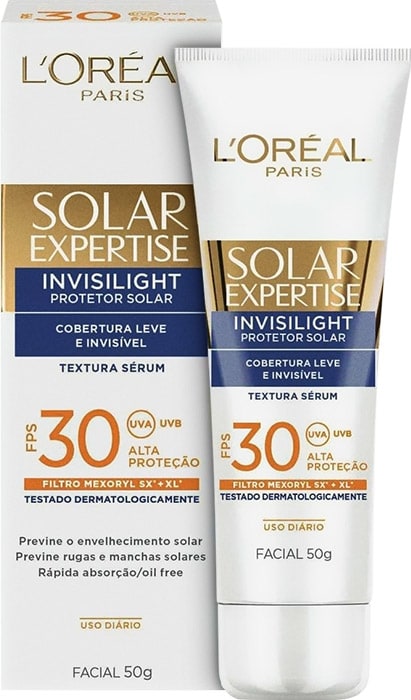 L'Oréal Paris Solar Expertise Invisilight FPS 30 - Protetor Solar Facial 50g