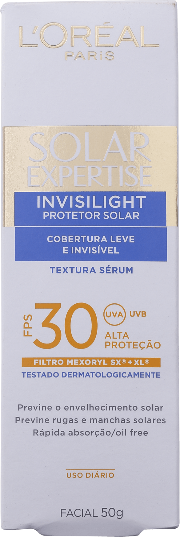 L'Oréal Paris Solar Expertise Invisilight FPS 30 - Protetor Solar Facial 50g