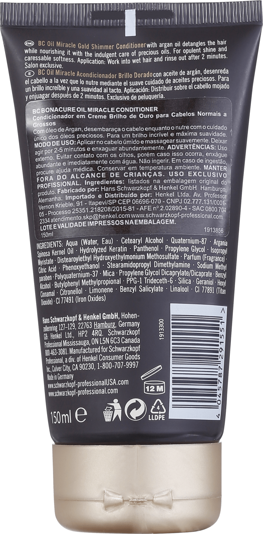 Schwarzkopf Professional BC Bonacure Oil Miracle - Condicionador 150ml