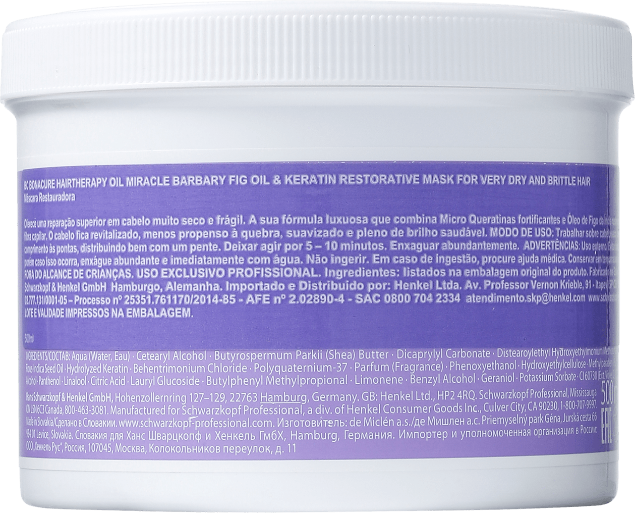 Schwarzkopf Professional BC Bonacure Oil Miracle Barbary Fig - Máscara 500ml