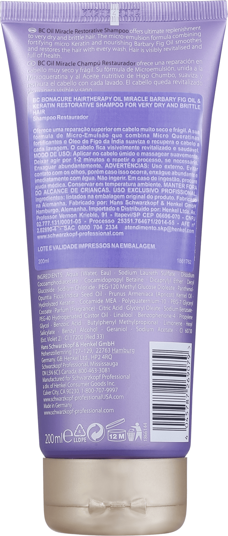 Schwarzkopf Professional BC Bonacure Oil Miracle Barbary Fig - Shampoo 200ml