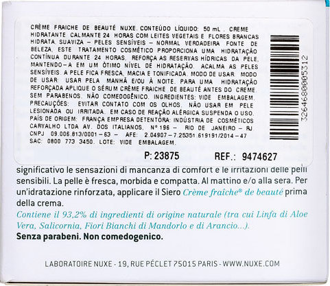 Nuxe Crème Fraîche De Beauté - Hidratante Facial 50ml