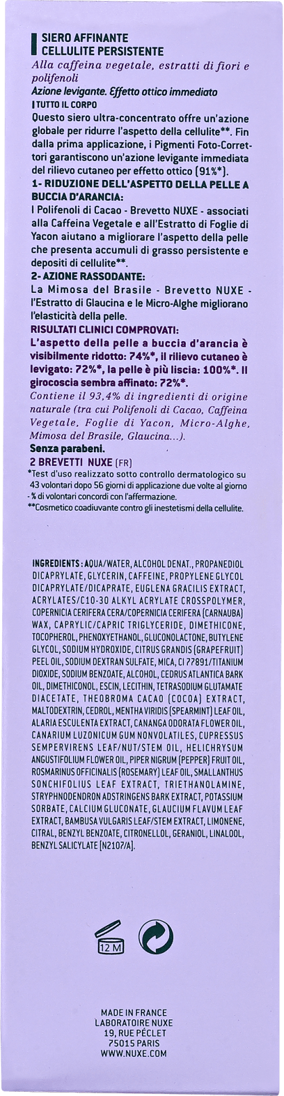 Nuxe Body Sérum Minceur Cellulite Incrustée - Sérum para Celulite 150ml