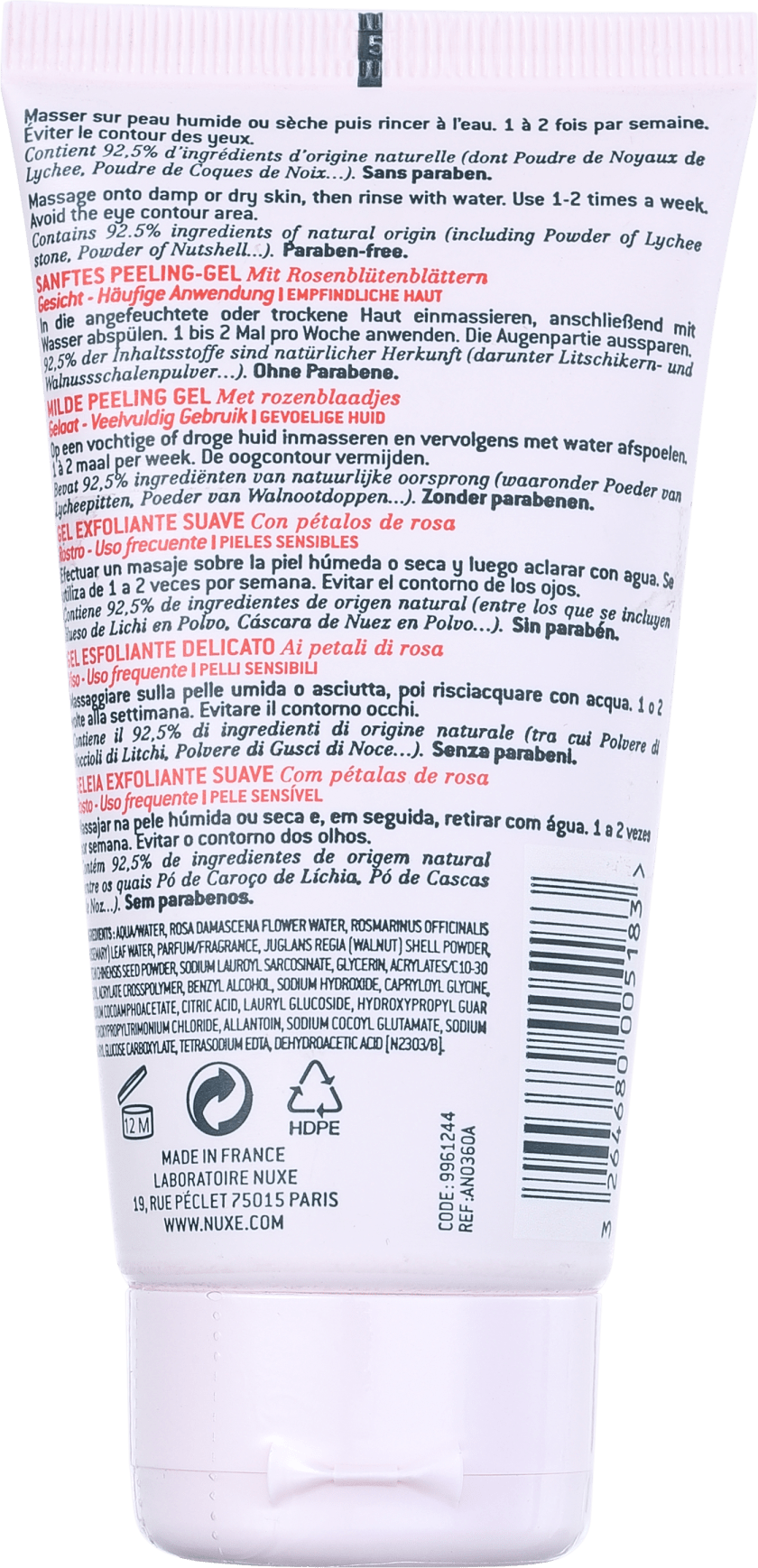 Nuxe Gelée Exfoliante Douce - Esfoliante Facial 75ml