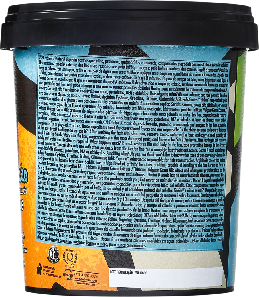 Inoar Doctor Máscara Reconstrução - Máscara de Tratamento 450g