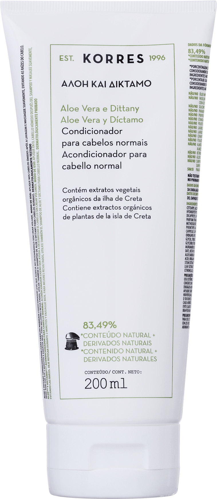 Korres Aloe Vera e Dittany - Condicionador 200ml