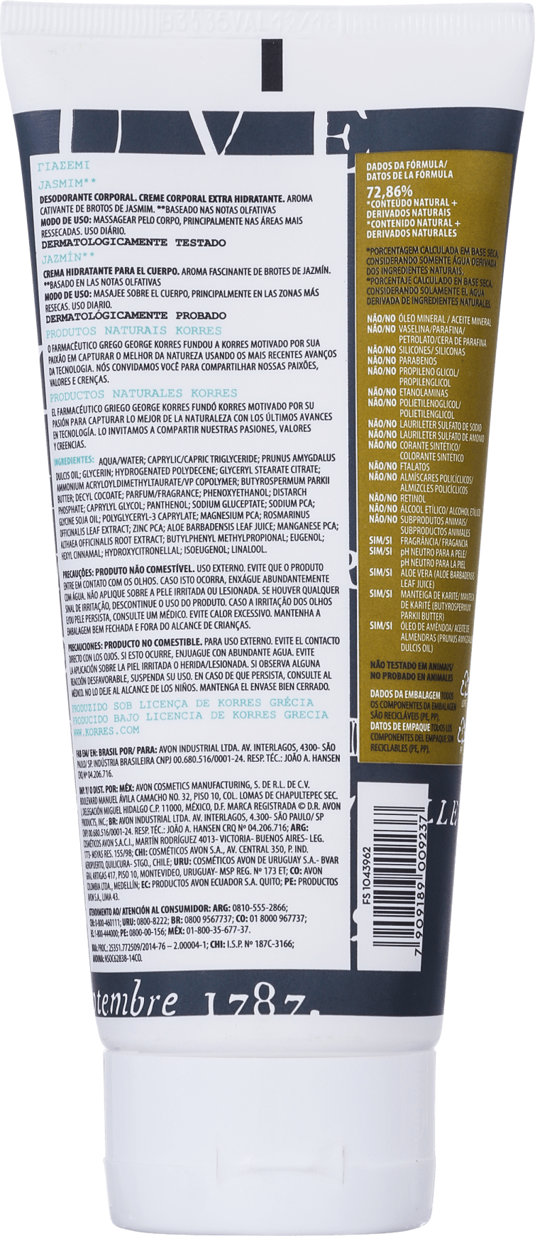 Korres Jasmim - Creme Hidratante Corporal 200ml