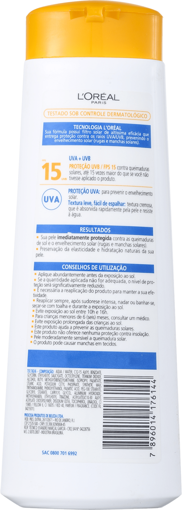 L´Oréal Paris Solar Expertise Loção FPS 15 - Protetor Solar 200ml