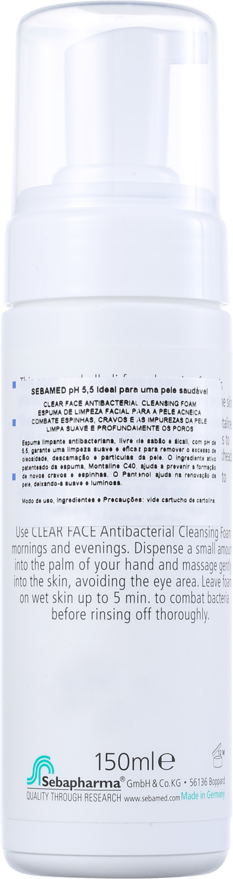 Sebamed Clear Face Cleansing - Espuma de Limpeza Facial 150ml