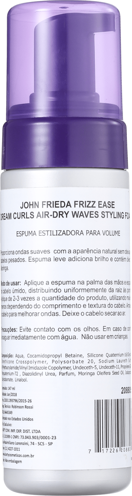 John Frieda Frizz Ease Dream Curls Air-Dry Waves Styling FOAM - Leave-in 147ml