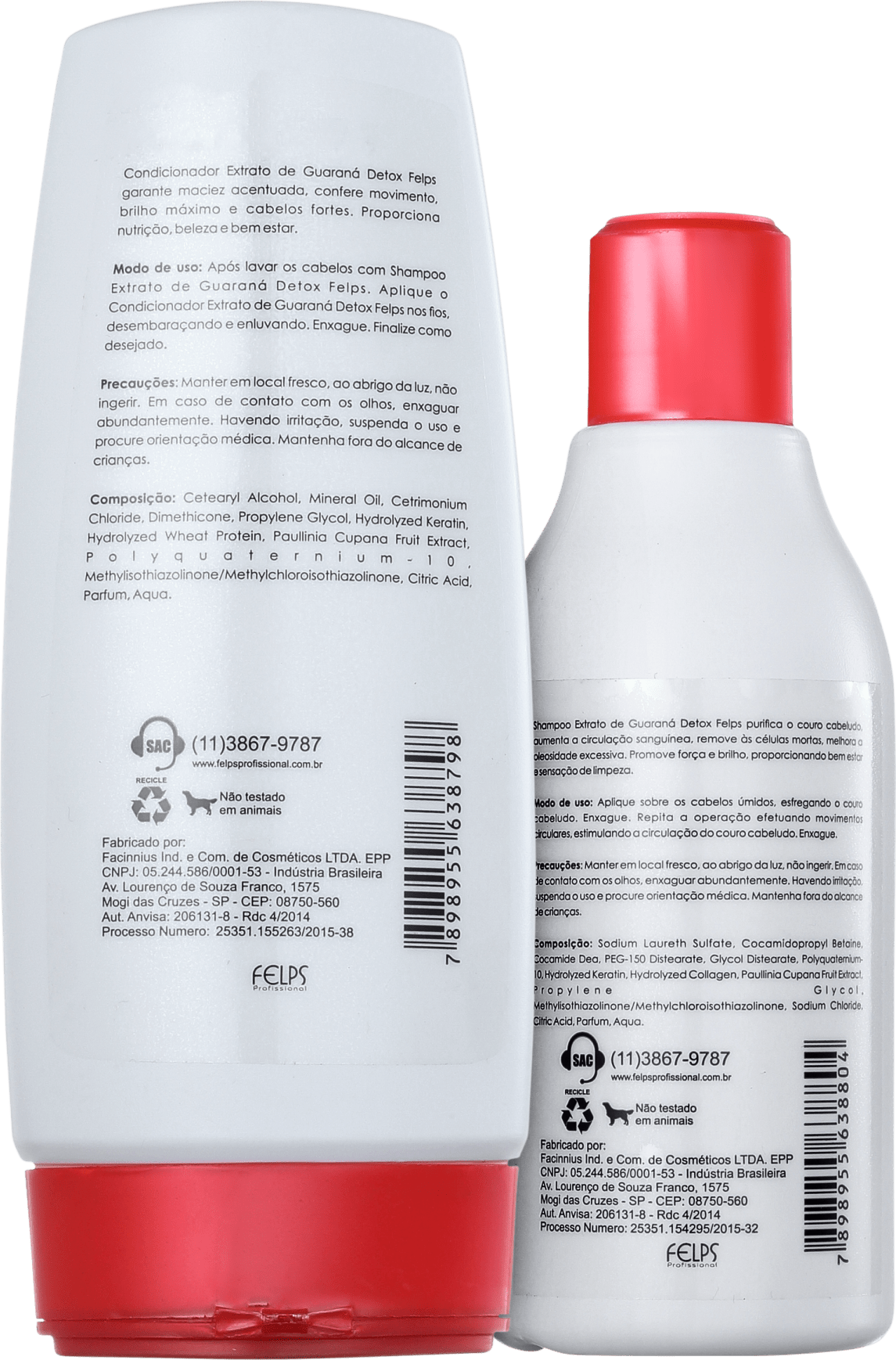 Felps Profissional Xmix Detox Extrato de Guaraná Duo Kit (2 Produtos)