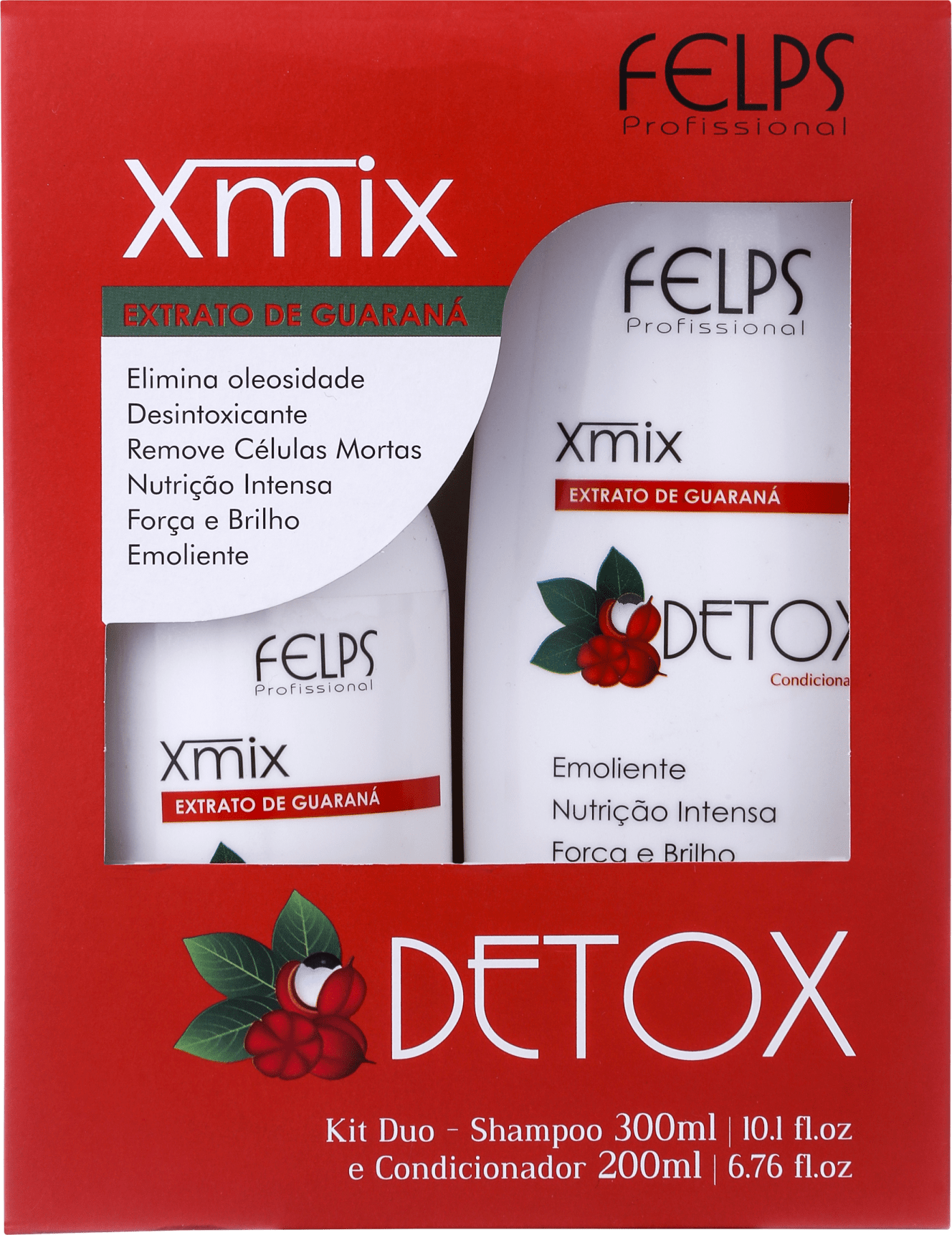 Felps Profissional Xmix Detox Extrato de Guaraná Duo Kit (2 Produtos)