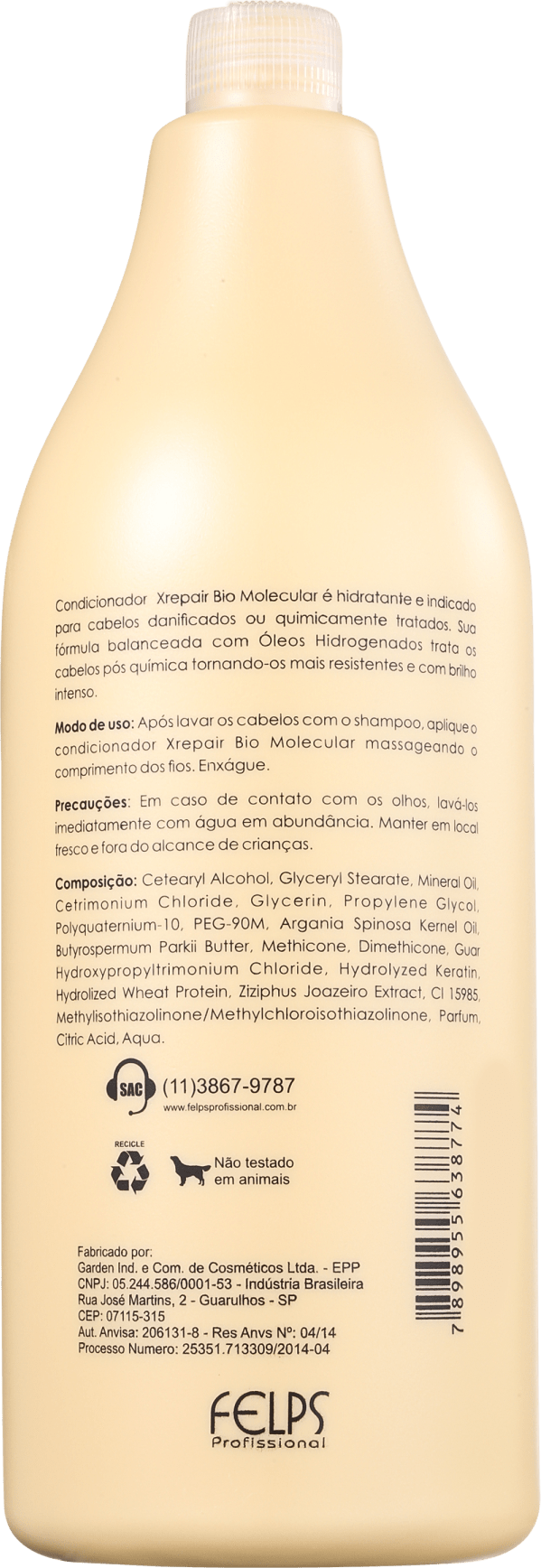 Felps Profissional Xrepair Bio Molecular - Condicionador 1500ml