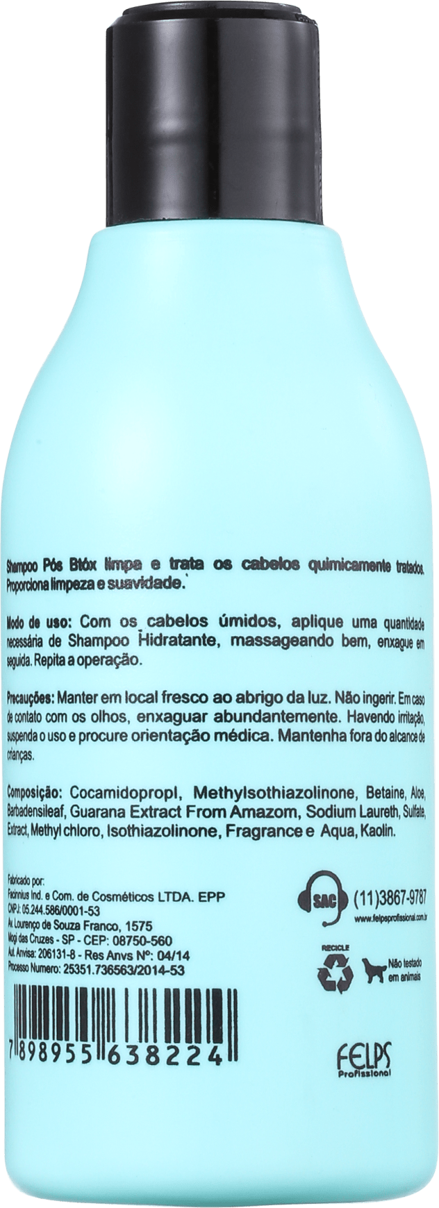Felps Profissional Plástica Capilar Pós Btóx - Shampoo 300ml