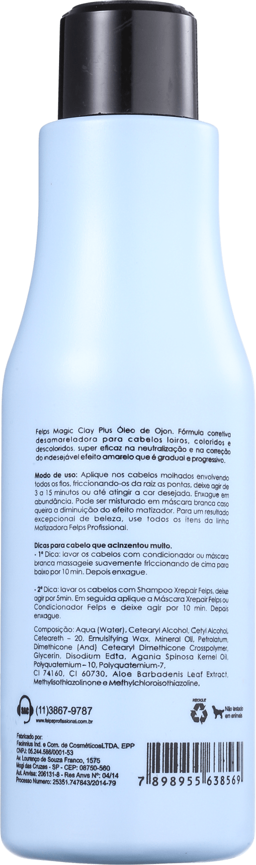 Felps Profissional XColor Magic Clay Plus - Máscara Matizadora 500ml