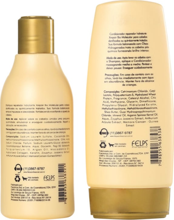 Felps Profissional Xrepair Bio Molecular Duo Kit (2 Produtos)