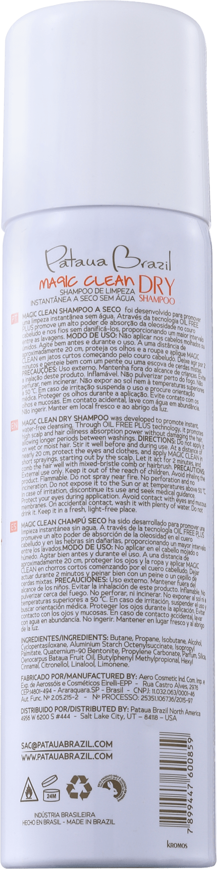 Pataua Brazil Extended Care Magic Clean - Shampoo Seco 150ml