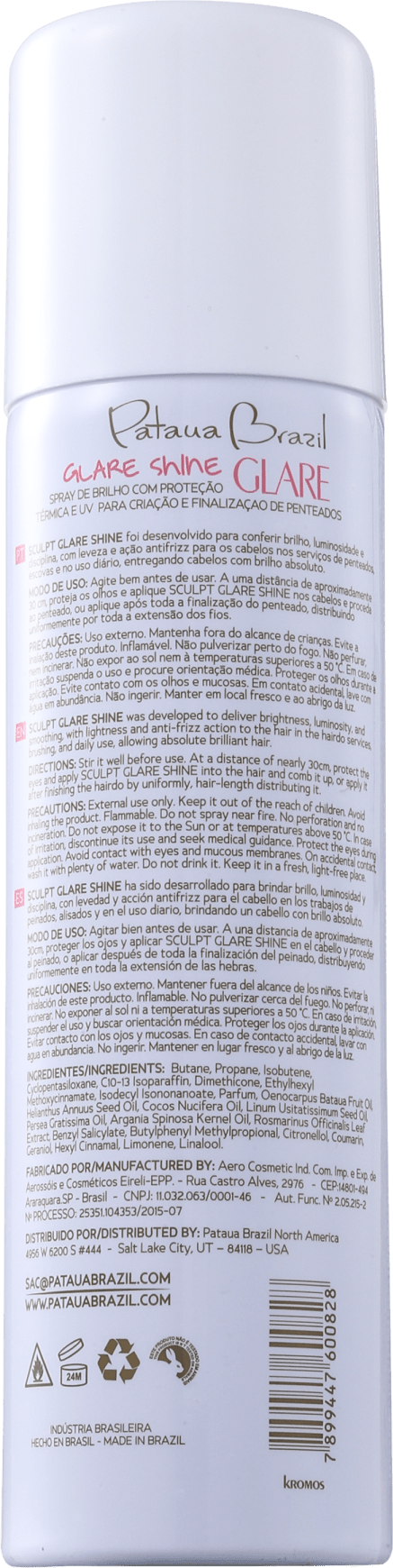 Pataua Brazil Sculpt Glare Shine - Spray de Brilho 150ml