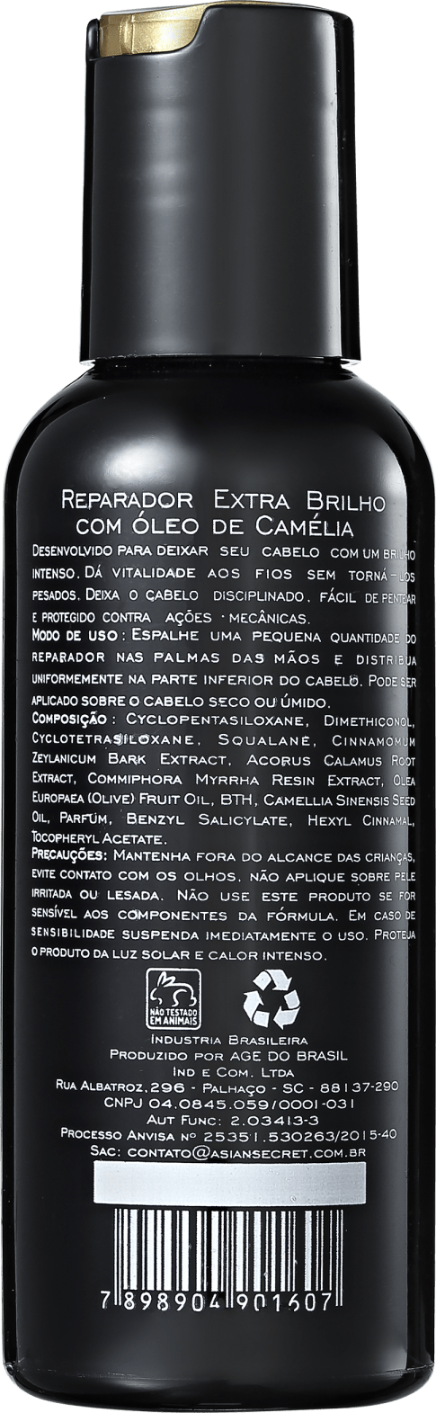 Asian Secret Reparador Extra Brilho - Finalizador 120ml