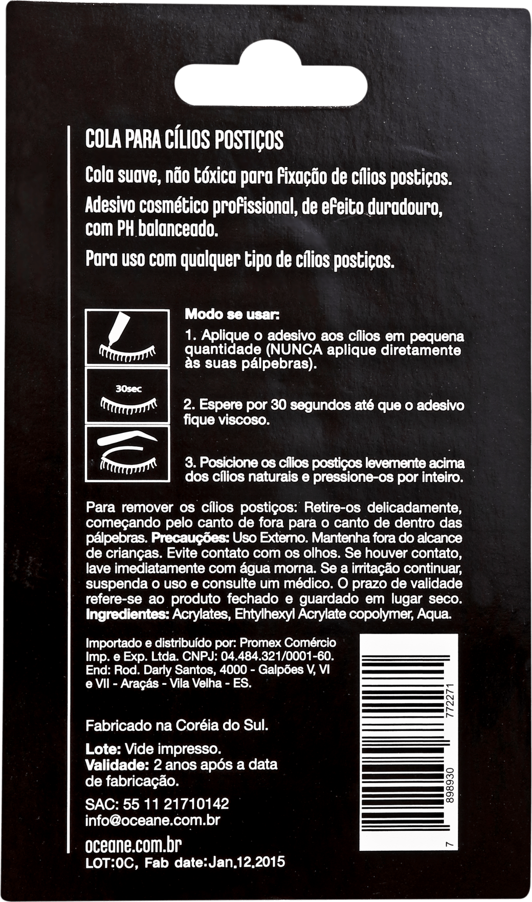 Océane Femme Glamourise My Eyes - Cola para Cílios 7g
