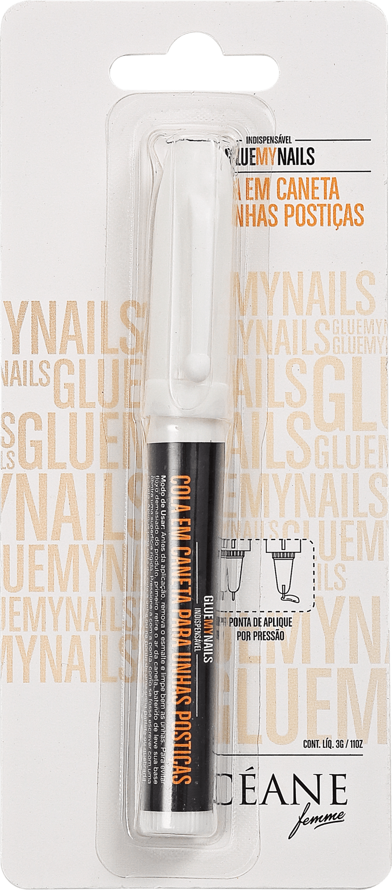 Océane Femme Glue My Nails - Cola para Unhas Postiças em Caneta 3g