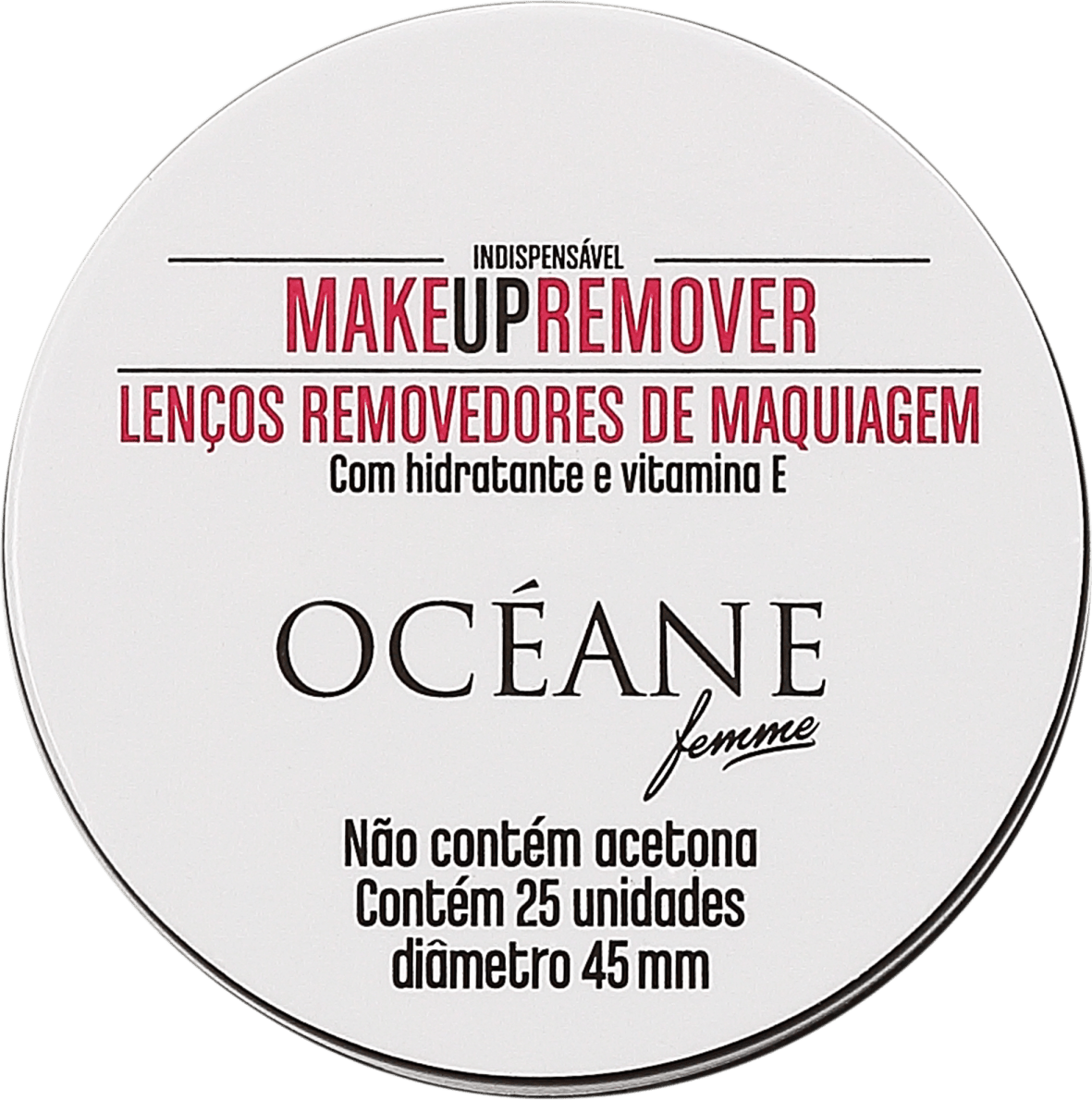 Océane Femme Make Up Remover - Lenço Demaquilante (25 unidades)