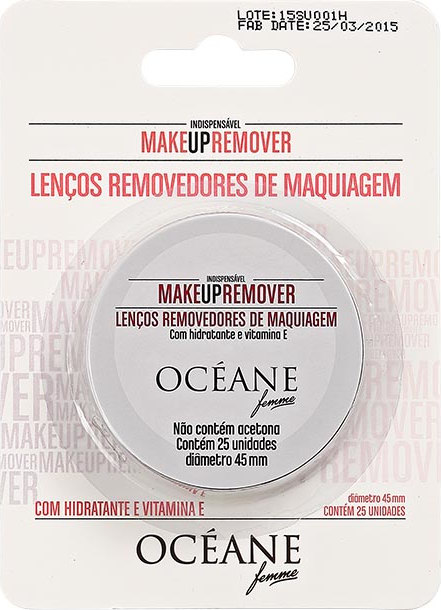 Océane Femme Make Up Remover - Lenço Demaquilante (25 unidades)