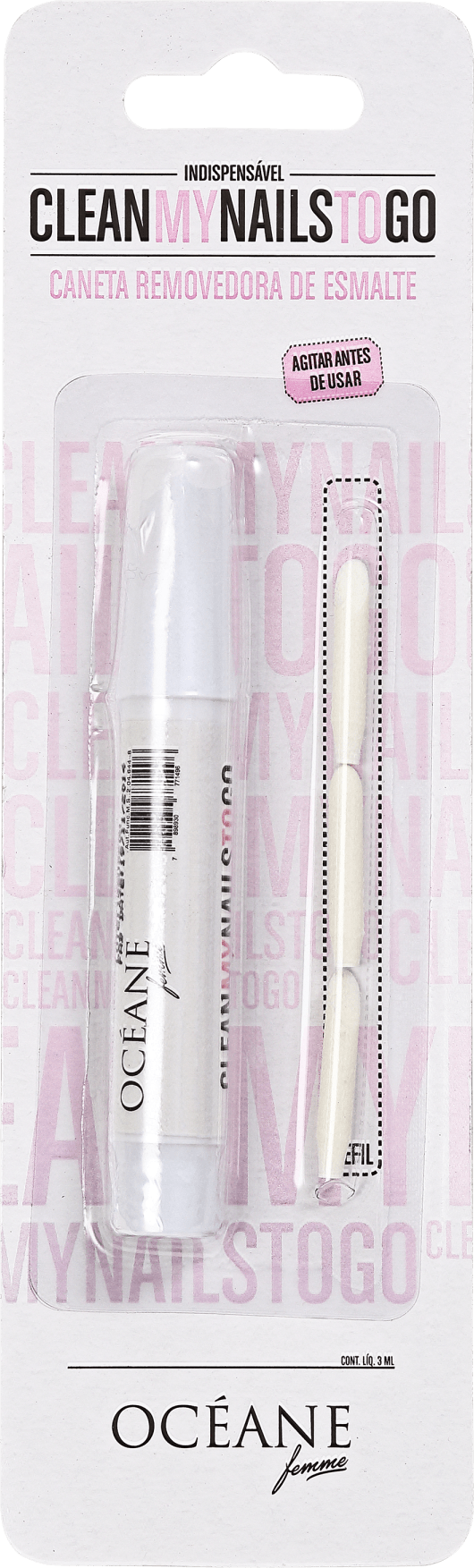 Océanne Femme Clean My Nails To Go - Caneta Removedora de Esmalte 3ml
