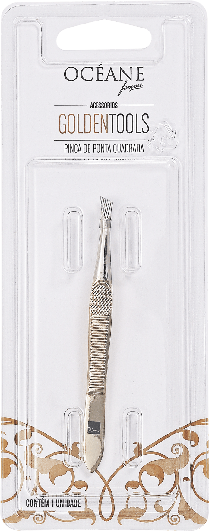 Océane Femme Golden Tools - Pinça de Ponta Quadrada