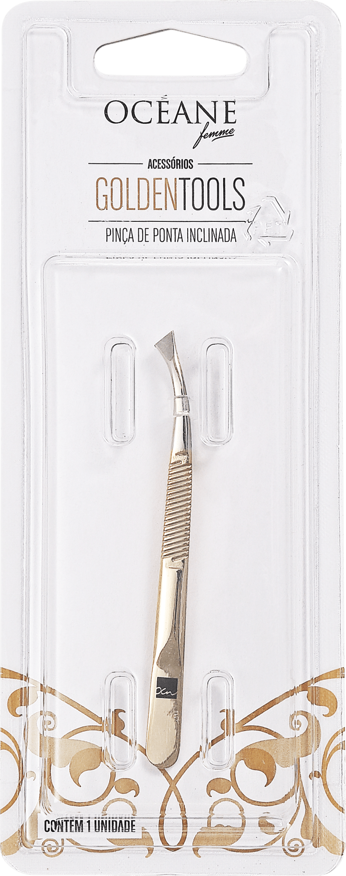 Océane Femme Golden Tools - Pinça de Ponta Inclinada