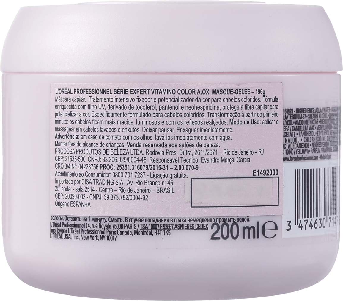 L'Oréal Professionnel Vitamino Color A.OX - Máscara de Tratamento 200ml