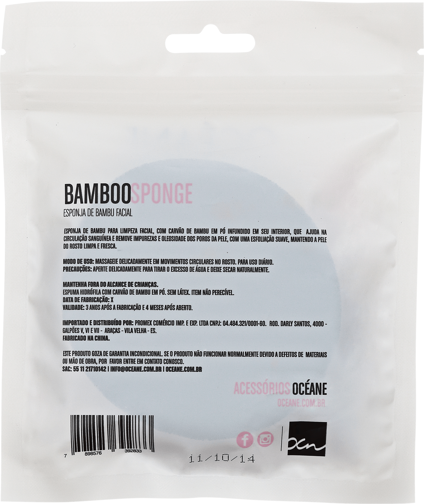 Océane Femme Bamboo Sponge - Esponja Facial