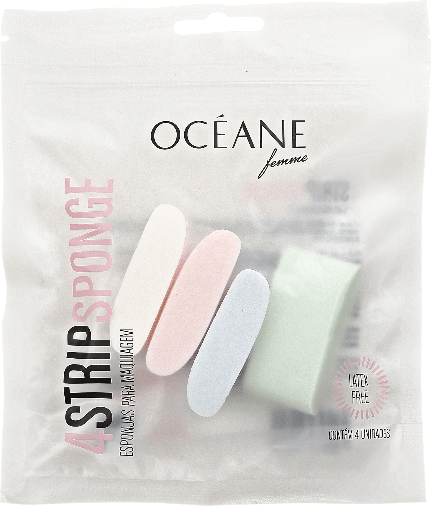 Océane Femme 4 Strip Sponge - Esponja para Maquiagem (4 unidades)