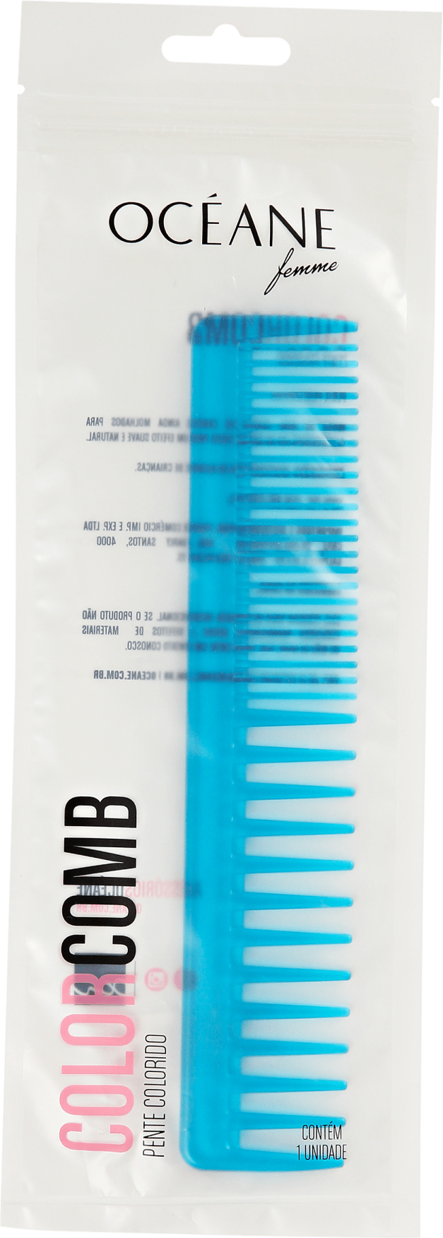 Océane Femme Color Comb Slim Azul - Pente