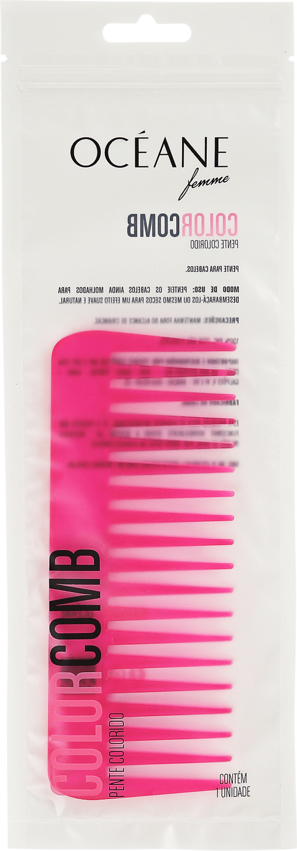 Océane Femme Color Comb Wide Rosa - Pente