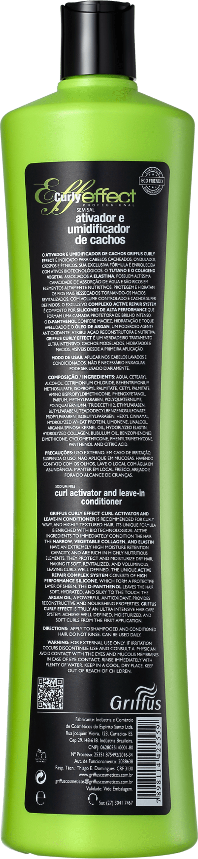 Griffus Curly Effect - Ativador de Cachos 1000ml