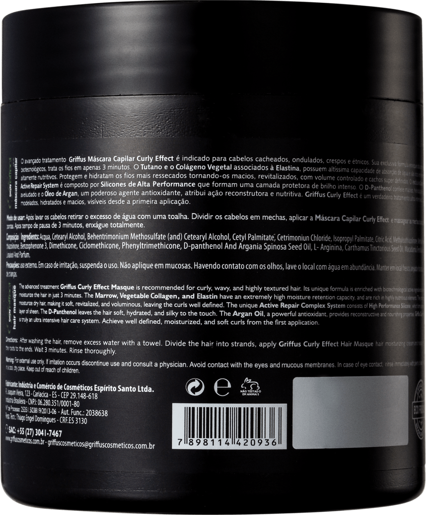 Griffus Curly Effect - Máscara 500g