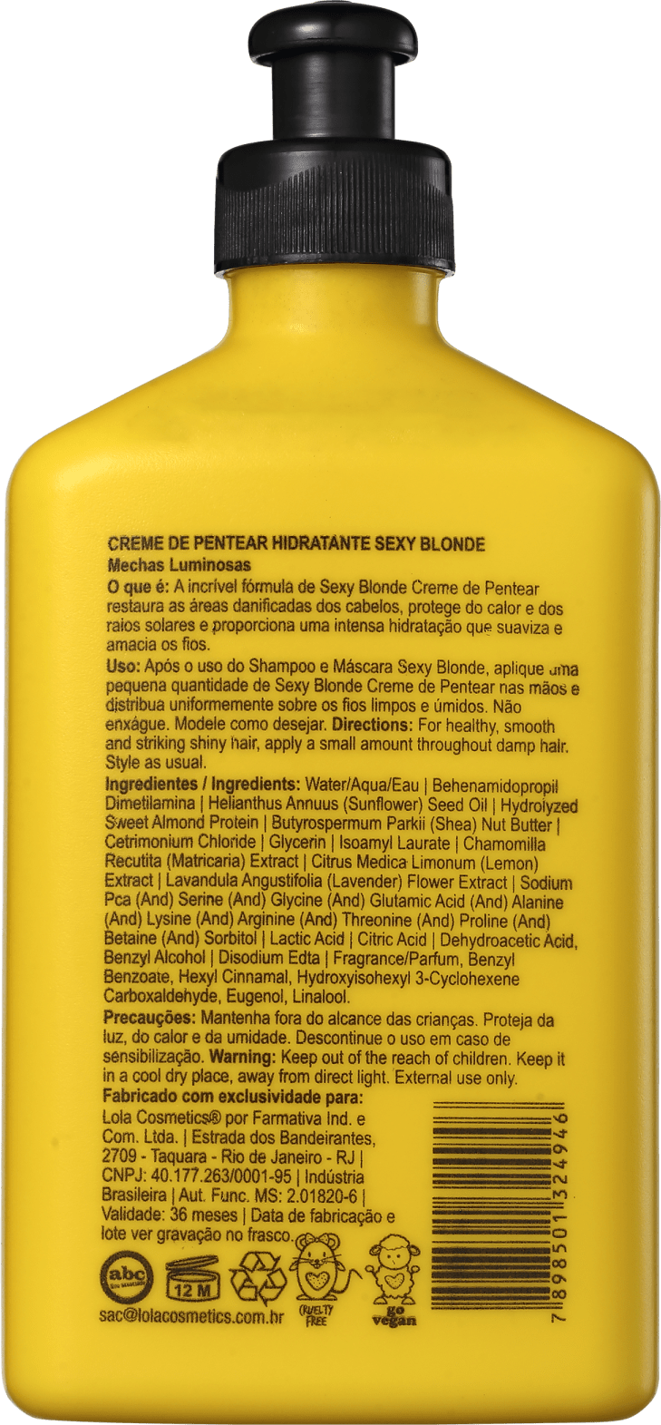 Lola Cosmetics Sexy Blonde - Creme de Pentear 250ml