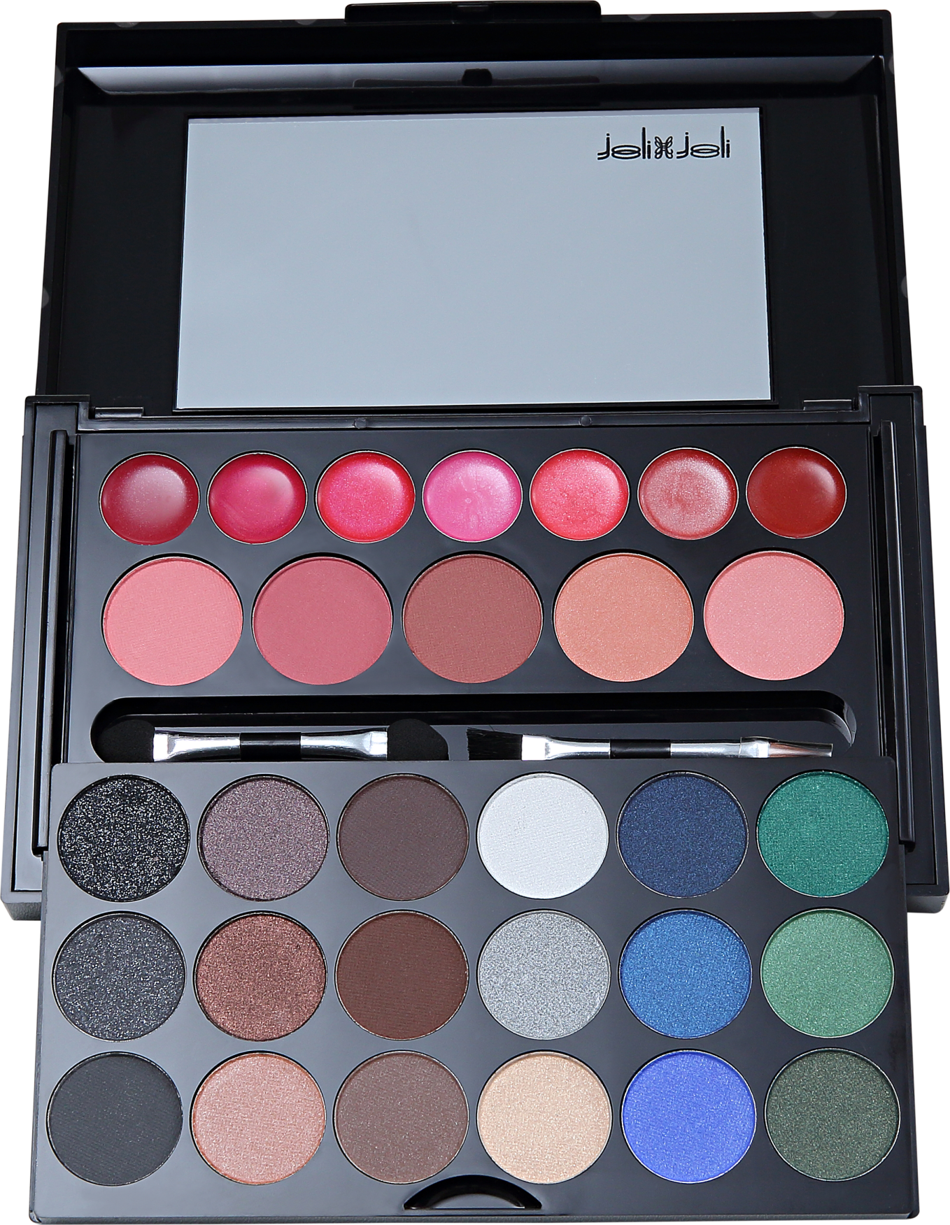 Joli Joli Black Glitters PD 988 - Estojo de Maquiagem