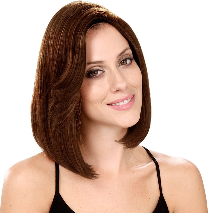 Crown Wigs Bianca Cor Castanho Médio - Peruca 30cm