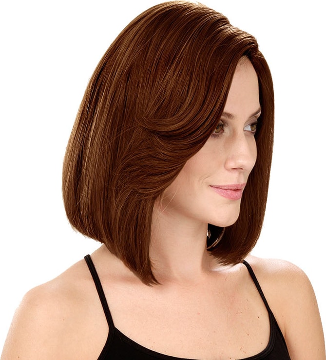 Crown Wigs Bianca Cor Castanho Médio - Peruca 30cm