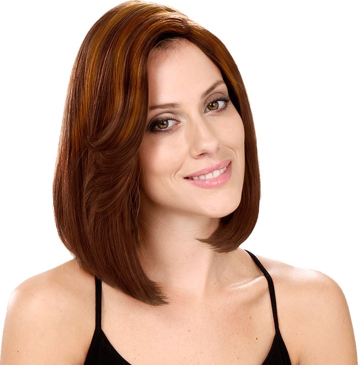 Crown Wigs Bianca Cor Castanho Médio/Claro - Peruca 30cm