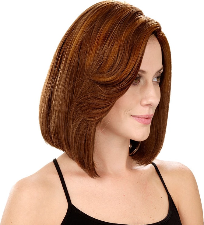 Crown Wigs Bianca Cor Castanho Médio/Claro - Peruca 30cm