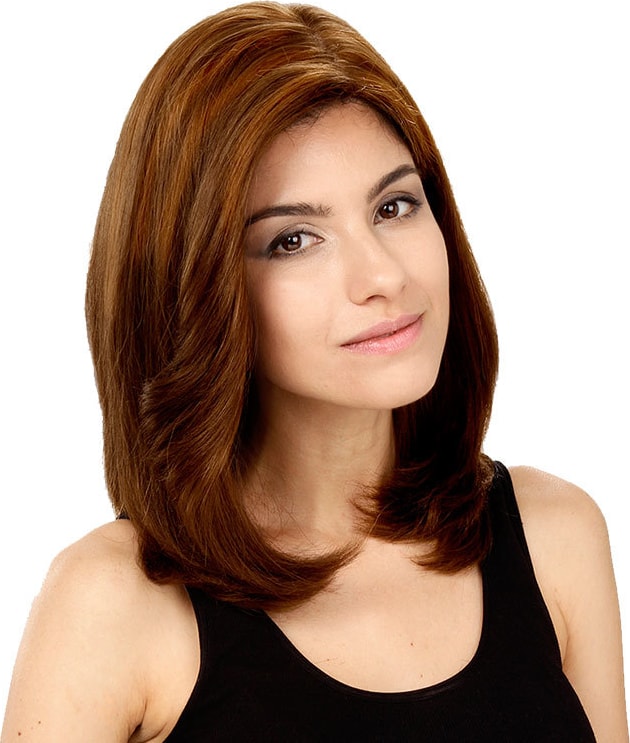 Crown Wigs Carol Cor Castanho Médio/ Claro - Peruca 35cm