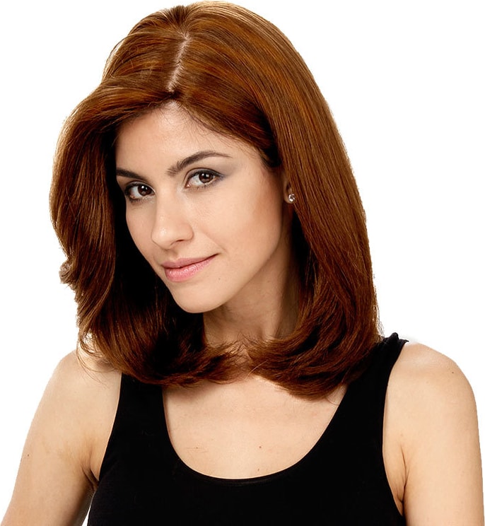 Crown Wigs Carol Cor Castanho Médio/ Claro - Peruca 35cm