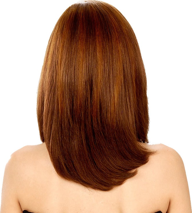 Crown Wigs Carol Cor Castanho Médio/ Claro - Peruca 35cm