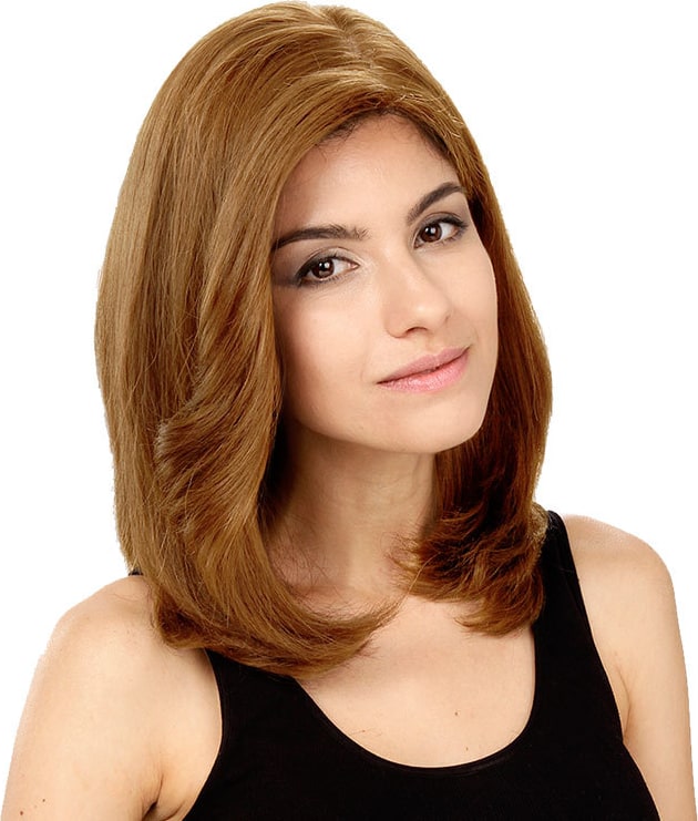 Crown Wigs Carol Cor Castanho Claro/Louro Médio - Peruca 35cm