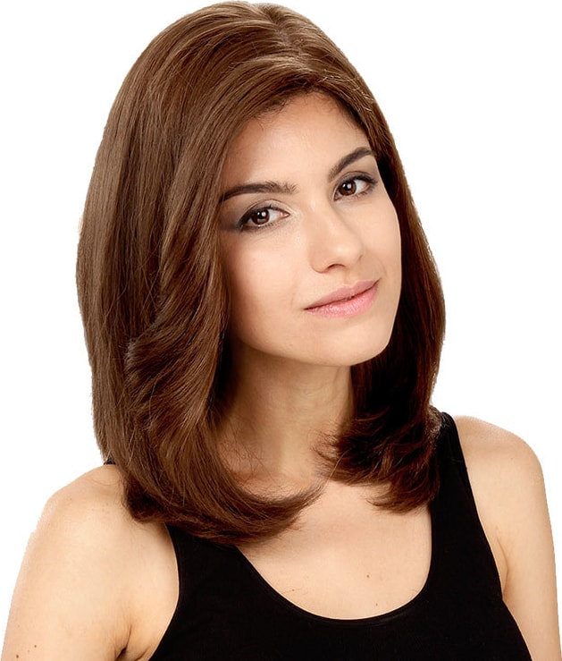 Crown Wigs Carol Cor Castanho Médio/ Claro/Louro Escuro - Peruca 35cm