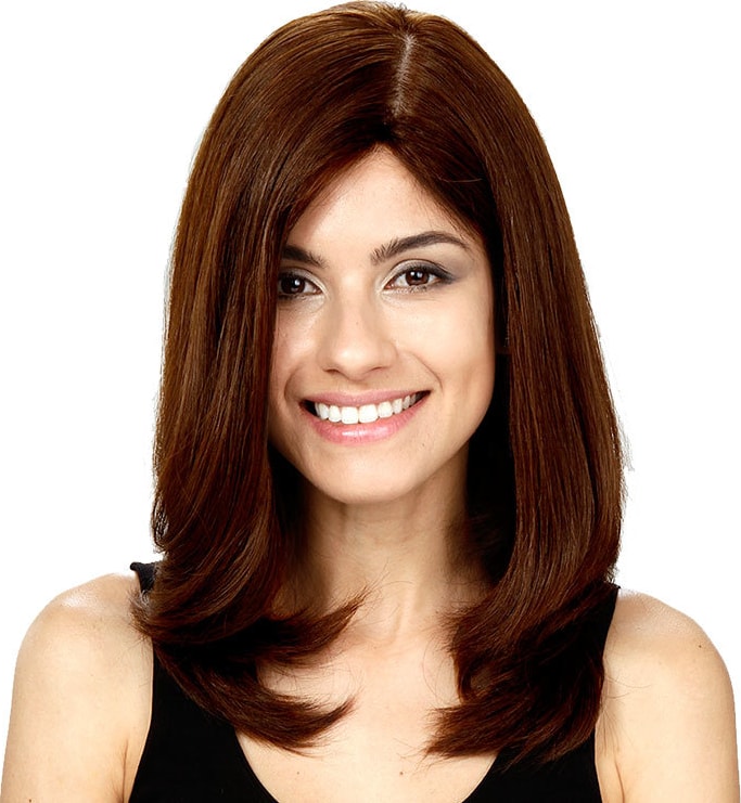 Crown Wigs Diana Cor Castanho Médio - Peruca 45cm