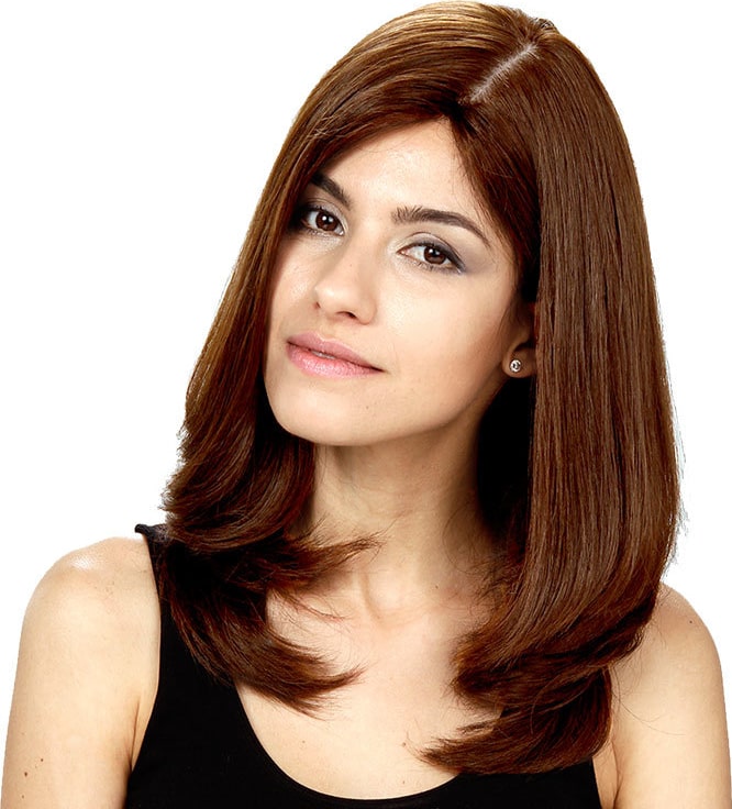 Crown Wigs Diana Cor Castanho Claro - Peruca 45cm